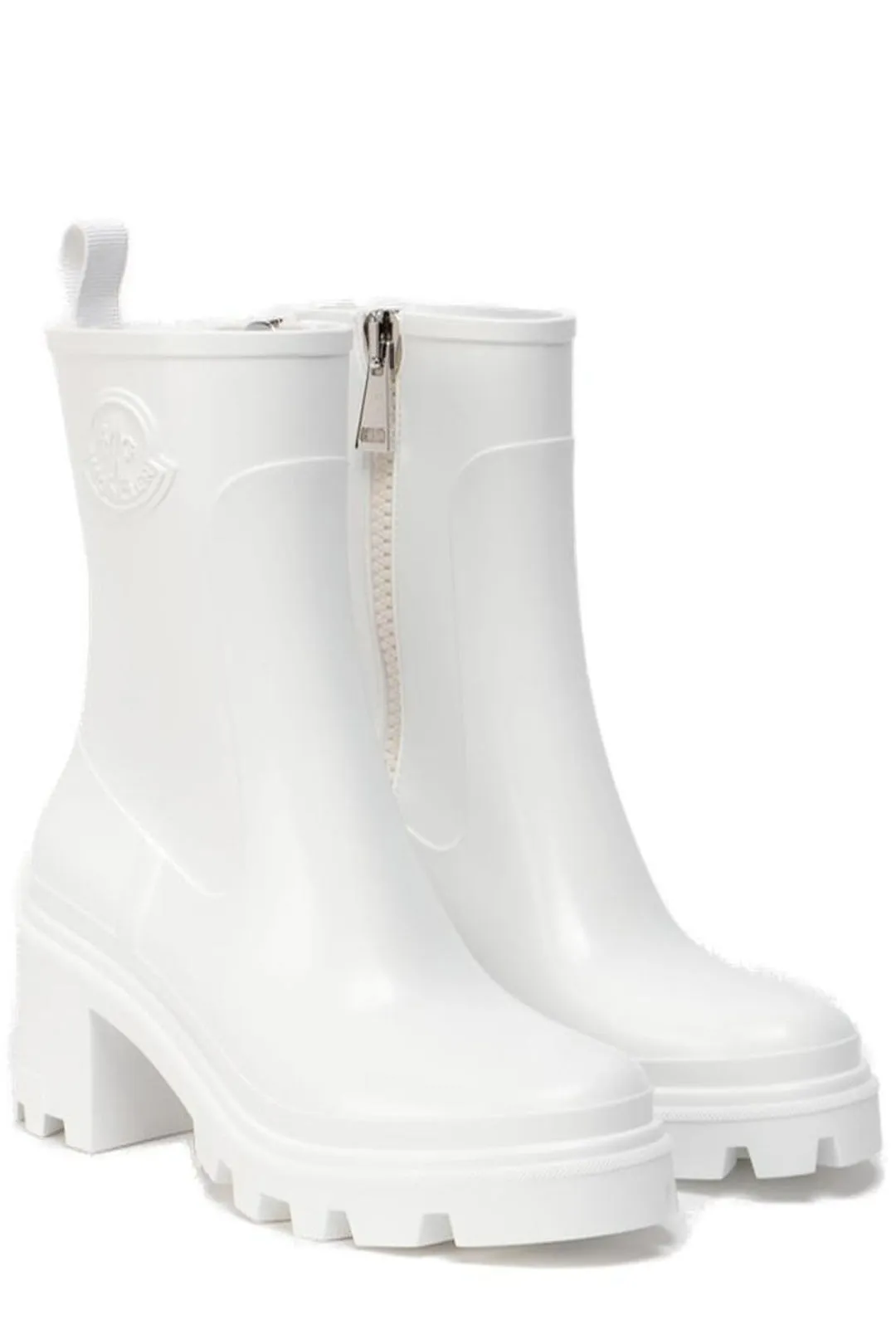 Moncler Logo Embossed Chelsea Boots