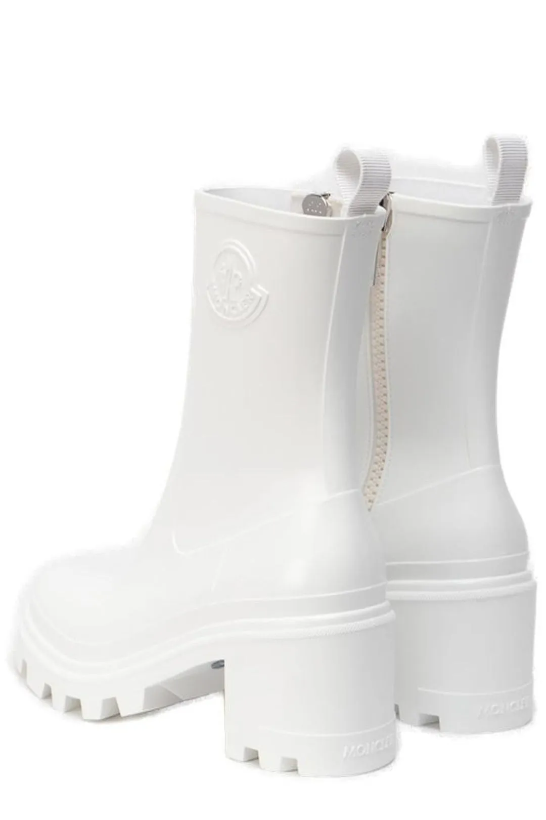 Moncler Logo Embossed Chelsea Boots