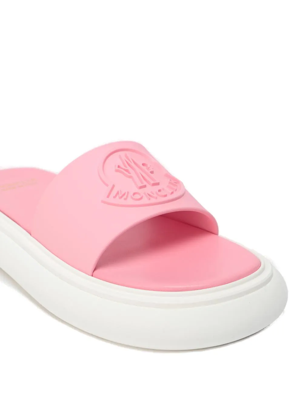 Moncler Logo Embossed Slides