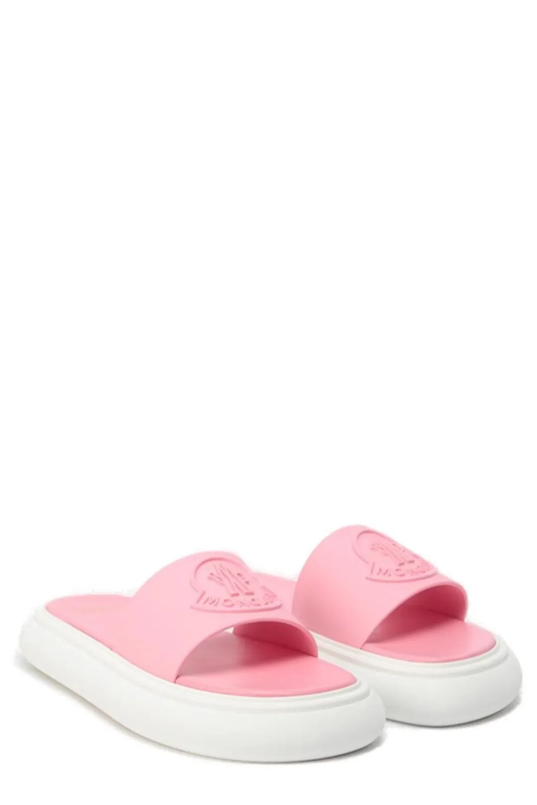 Moncler Logo Embossed Slides