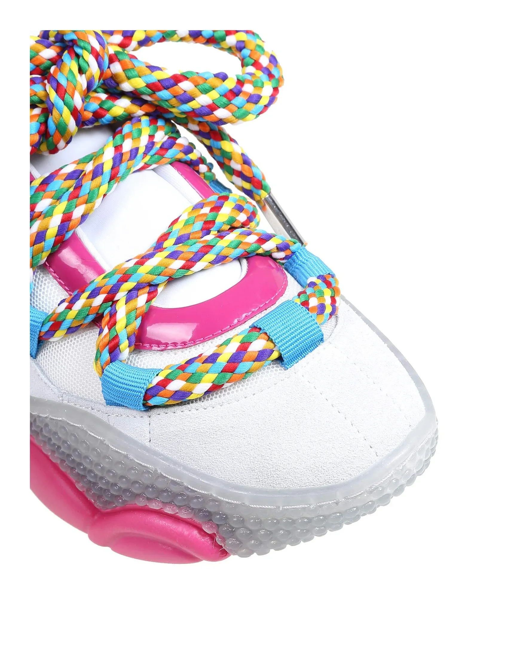 Moschino Bubble Teddy Lace-Up Sneakers