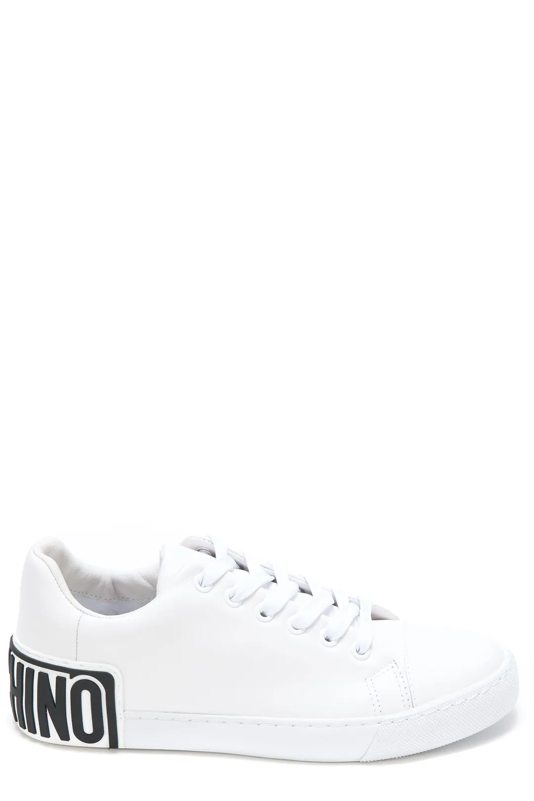 Moschino Logo Embossed Lace-Up Sneakers