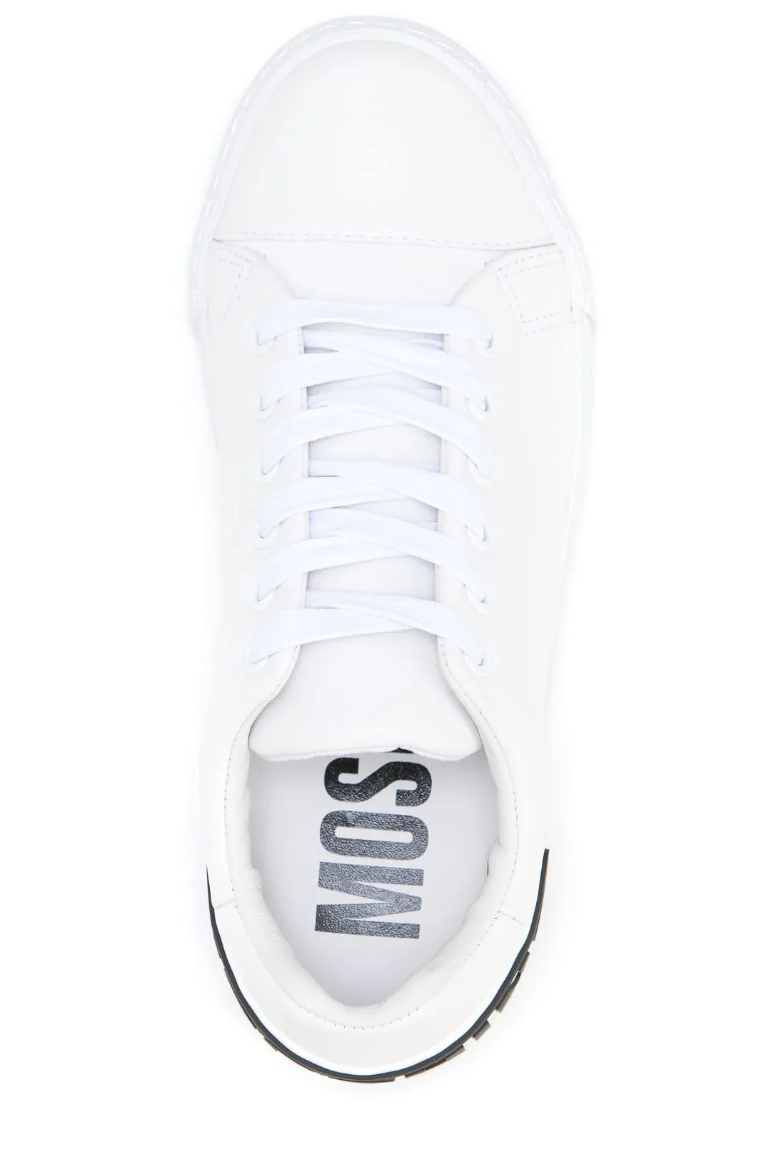 Moschino Logo Embossed Lace-Up Sneakers