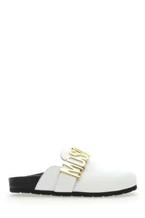 Moschino Logo Lettering Mules