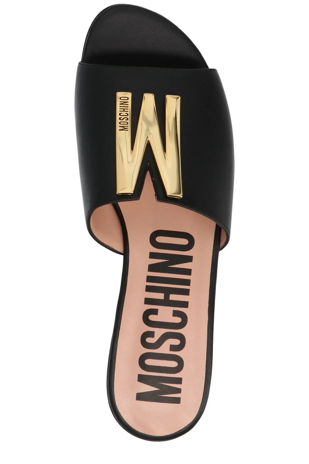 Moschino M Logo Plaque Slides