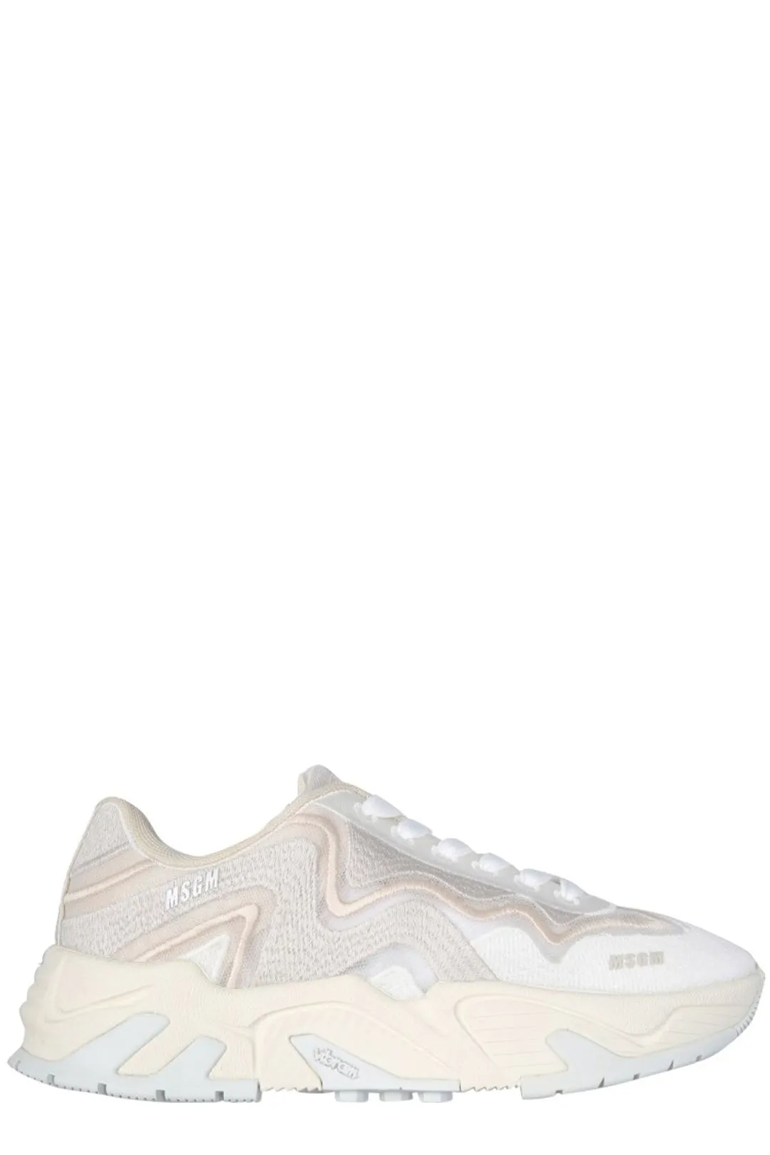 MSGM Colour-Block Panelled Sneakers