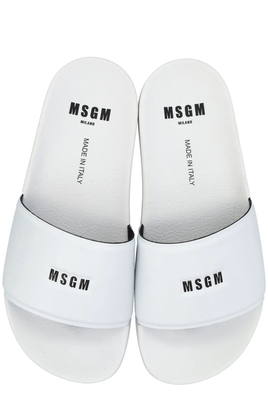 MSGM Micro Logo Embossed Slides