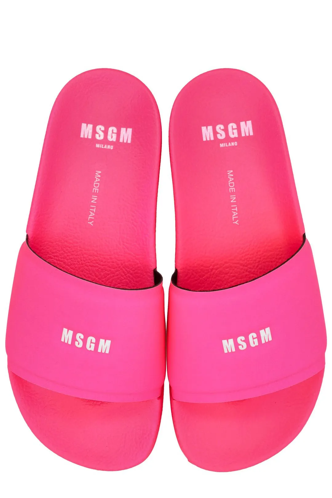 MSGM Micro Logo Embossed Slides