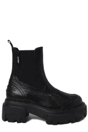 MSGM Round Toe Ankle Boots