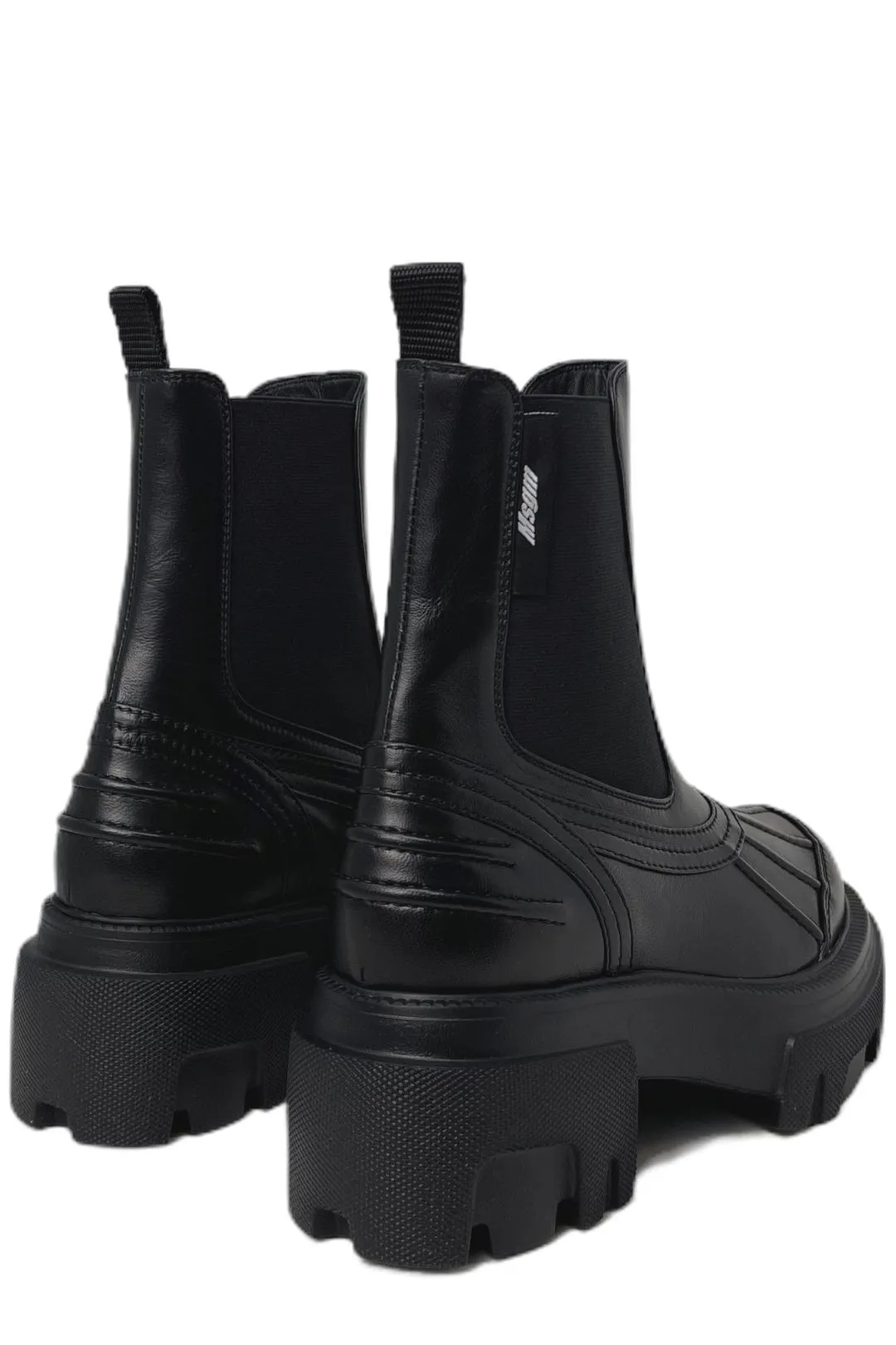 MSGM Round Toe Ankle Boots
