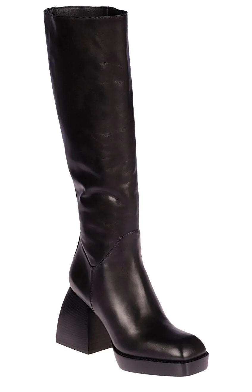 Nodaleto Block Heel Mid-Calf Boots