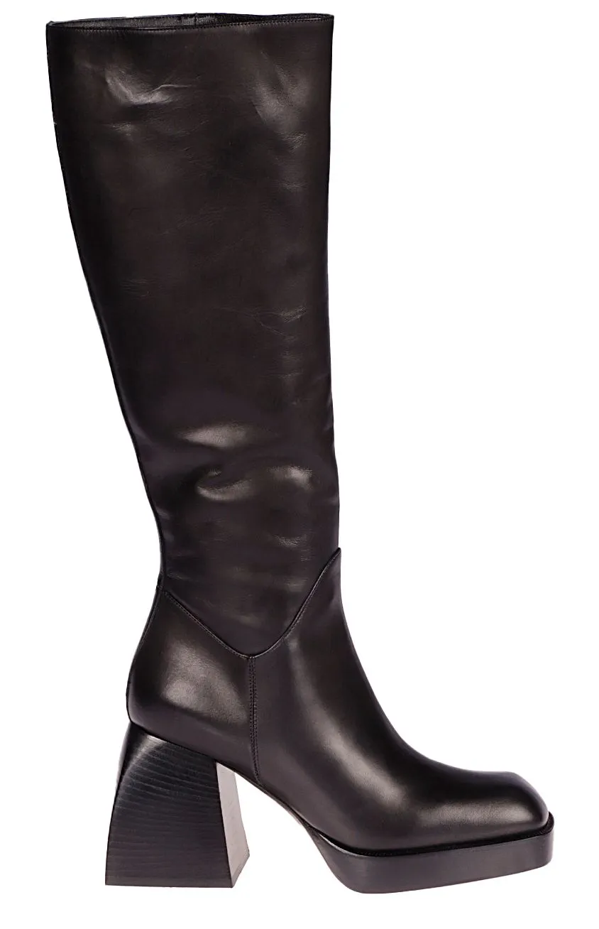 Nodaleto Block Heel Mid-Calf Boots