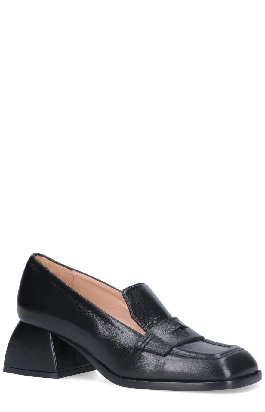 Nodaleto Square-Toe Block-Heel Pumps