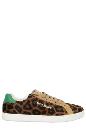 Palm Angels Leopard Effect Low-Top Sneakers