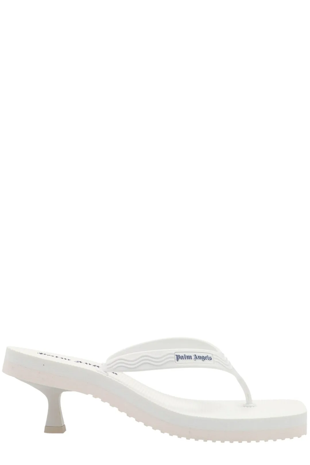 Palm Angels Logo Printed Heel Flip Flops