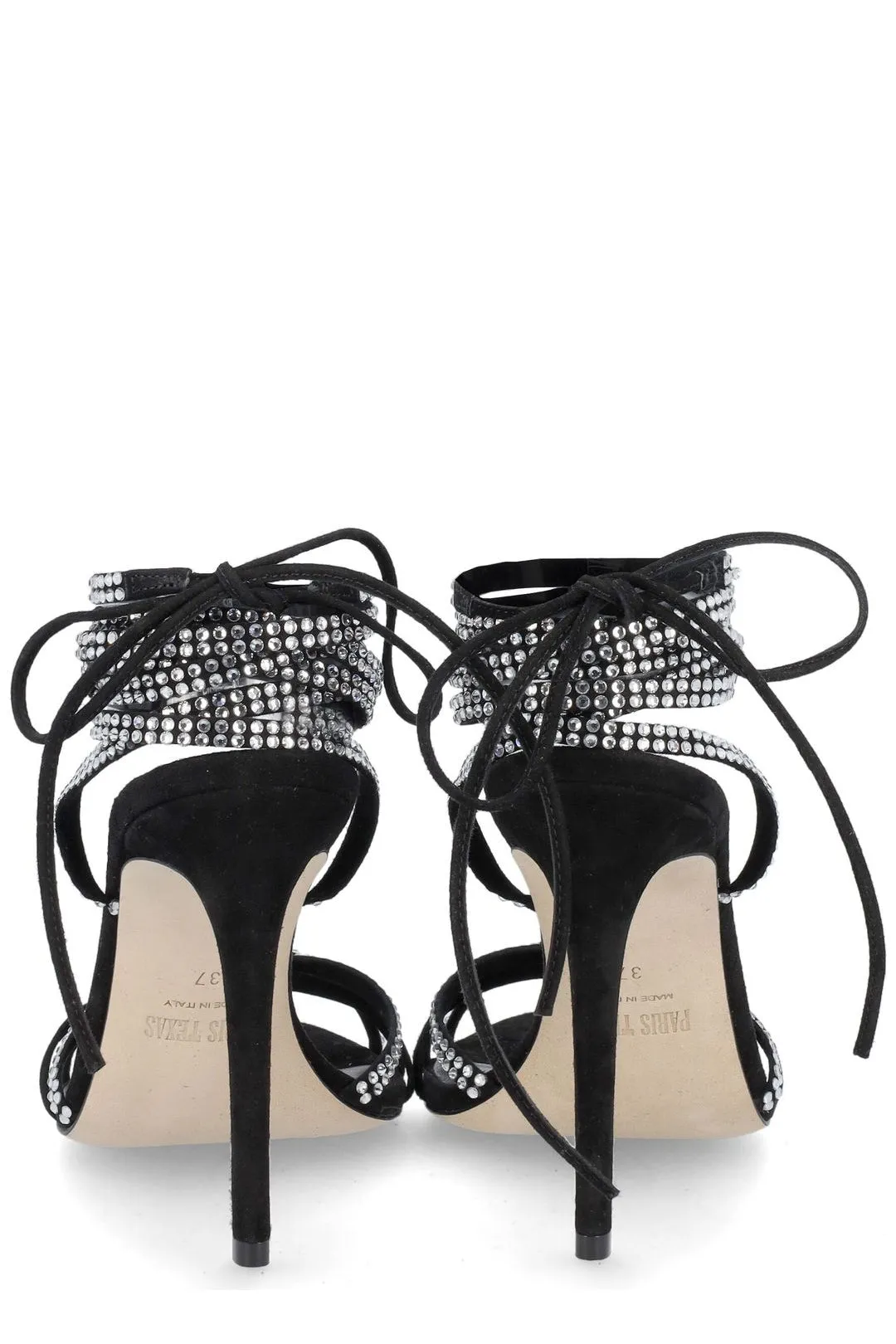 Paris Texas Embellished Crossover Strap Sandals