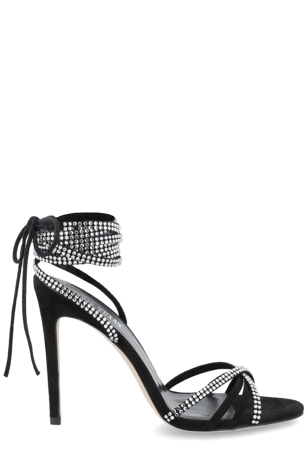 Paris Texas Embellished Crossover Strap Sandals