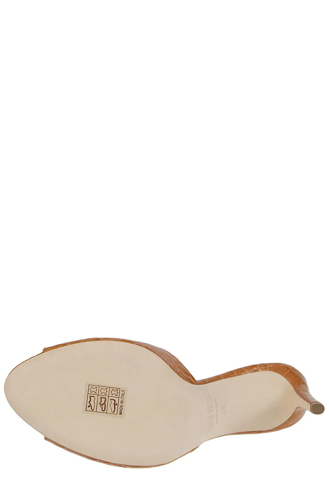 Paris Texas Embossed Slip-On Sandals
