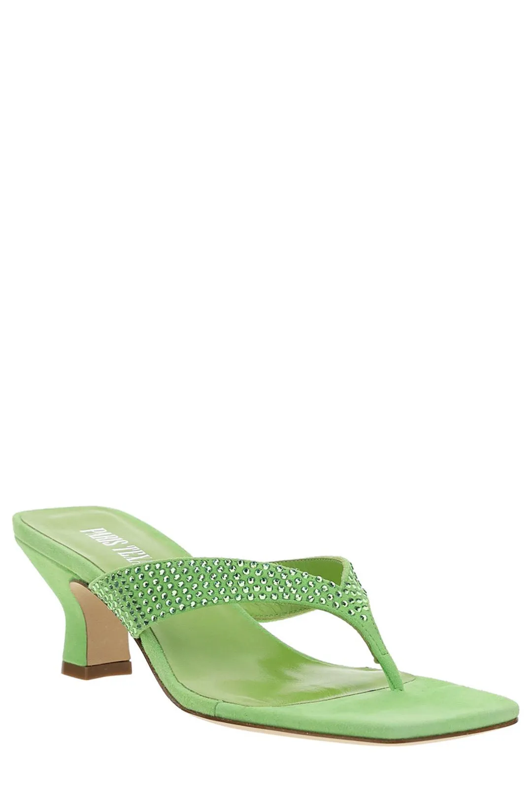 Paris Texas Holly Kitten Heel Embellished Sandal