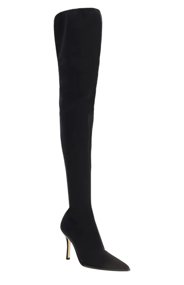 Paris Texas Pointed-Toe Thigh-High Boots