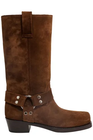Paris Texas Strap-Detailed Mid-Calf Boots