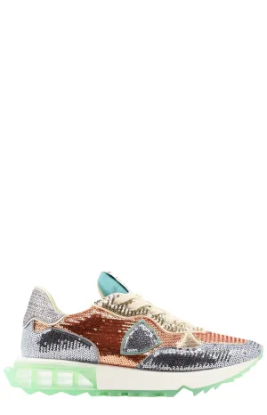 Philippe Model La Rue Embellished Low-Top Sneakers