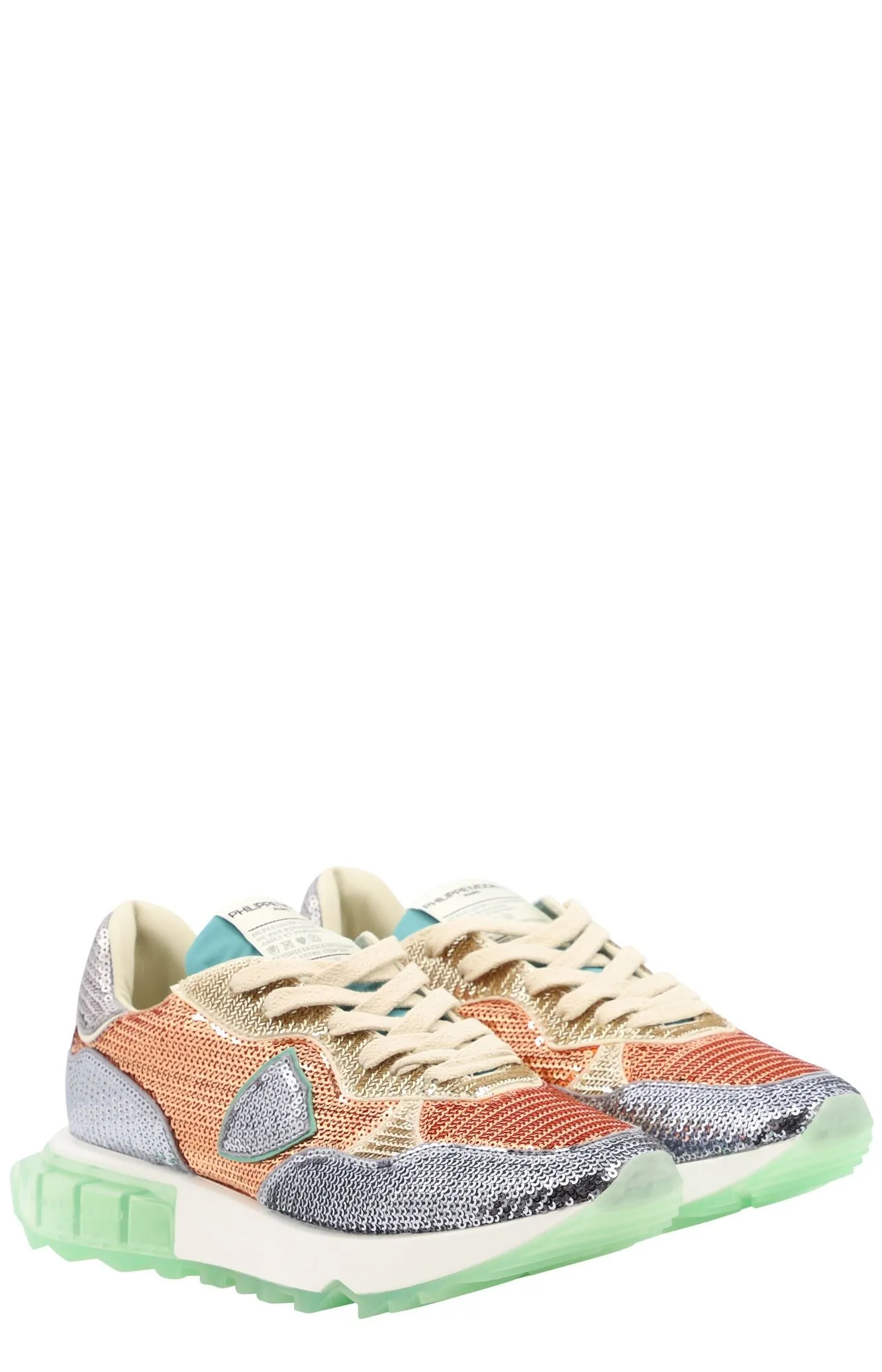 Philippe Model La Rue Embellished Low-Top Sneakers