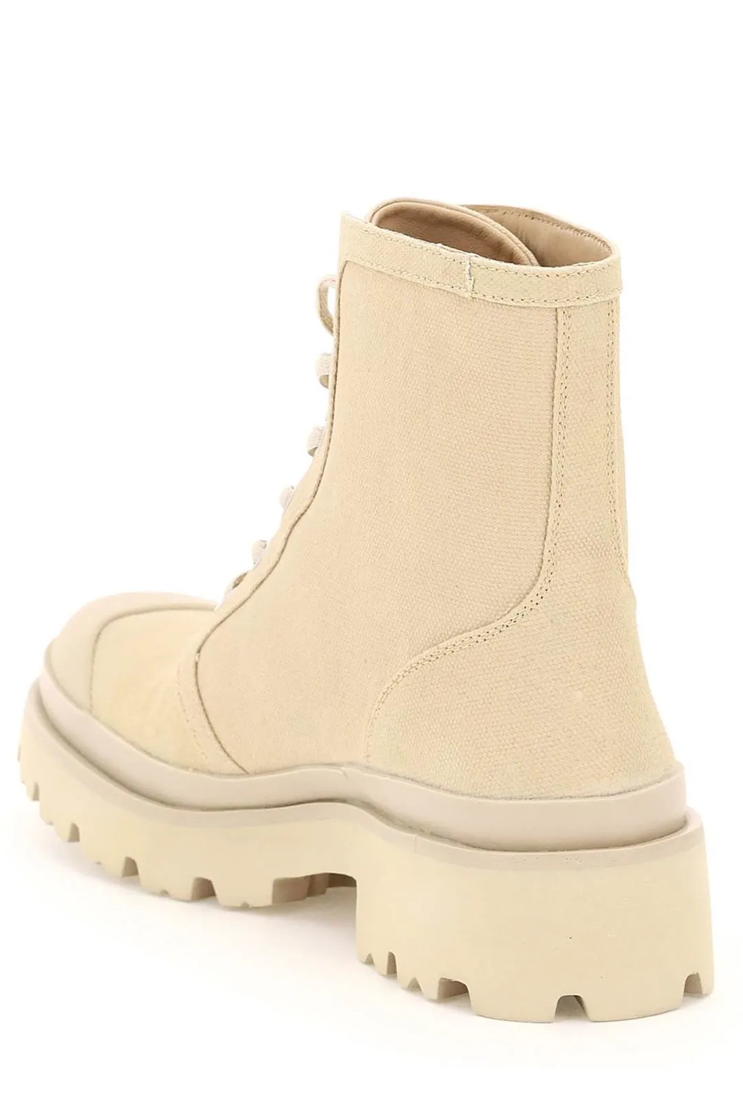 Pinko Logo Patch Lace-Up Ankle Boots