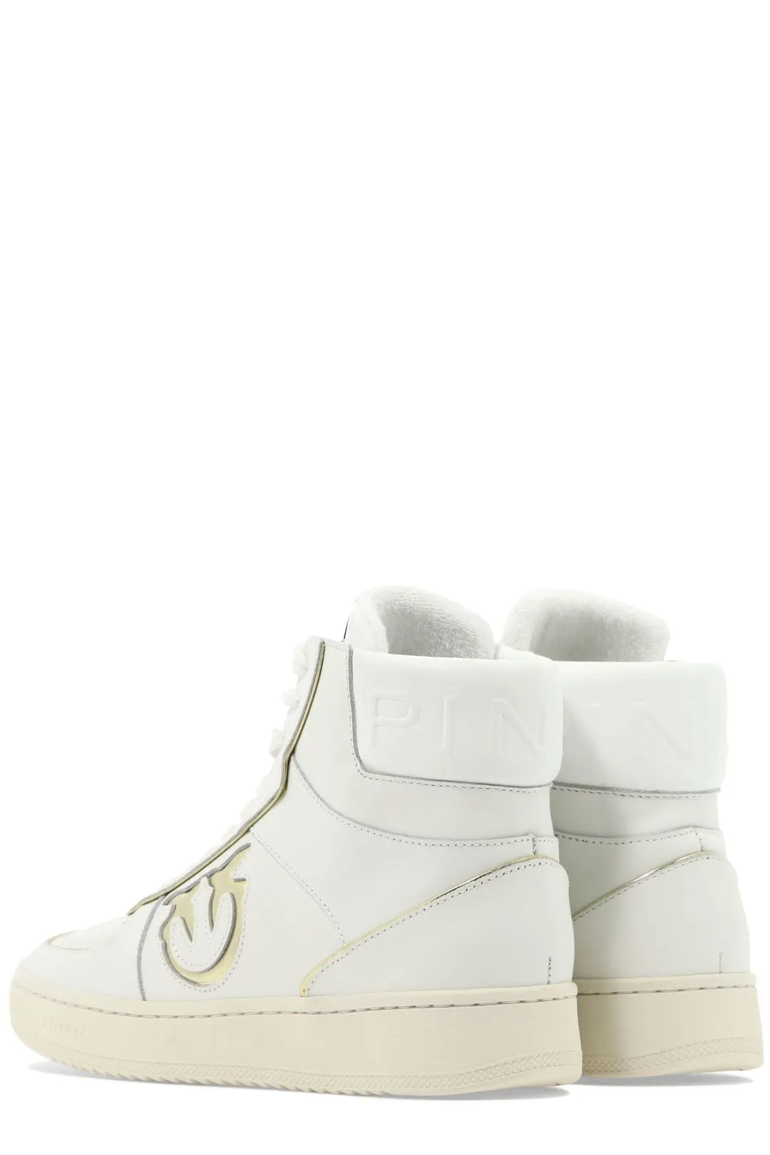 Pinko Logo Patch Lace-Up Sneakers