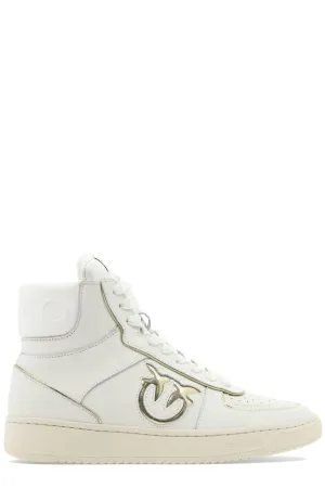 Pinko Logo Patch Lace-Up Sneakers