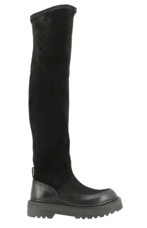 Premiata Over-The-Knee Panelled Boots