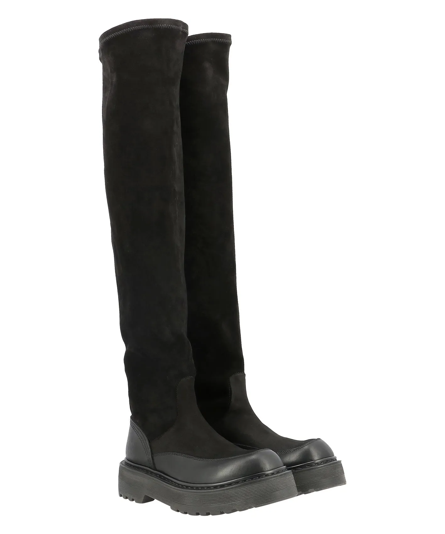 Premiata Over-The-Knee Panelled Boots