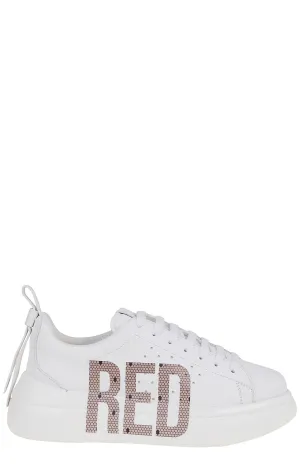 REDValentino Red Logo Printed Sneakers
