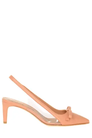 REDValentino Sandie Bow-Detailed Slingback Pumps
