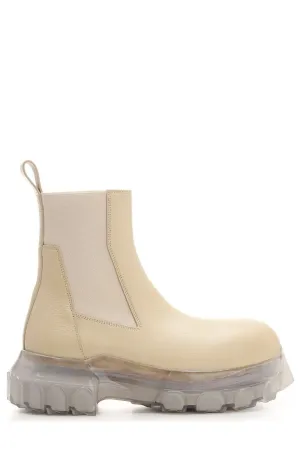 Rick Owens Bozo Round Toe Tractor Boots