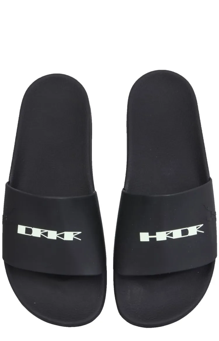 Rick Owens DRKSHDW Logo Printed Slides