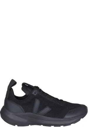 Rick Owens X Veja Logo Patch Lace-Up Sneakers