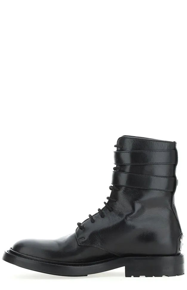 Saint Laurent Army Double Buckle Boots