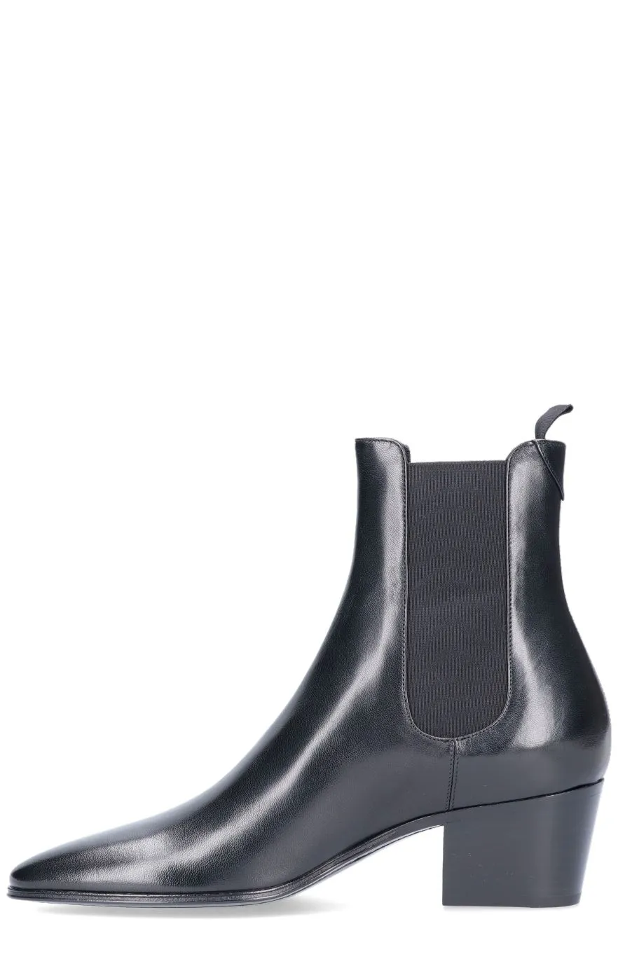 Saint Laurent Pointed Toe Chelsea Boots