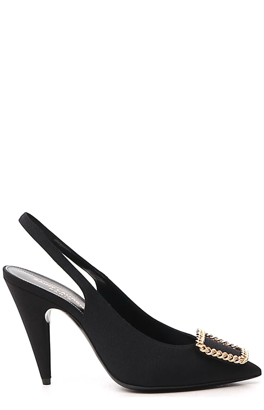 Saint Laurent St Sulpice Slingback Pumps