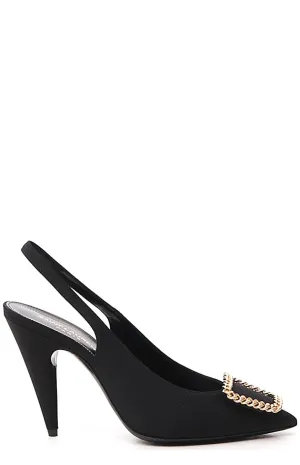 Saint Laurent St Sulpice Slingback Pumps