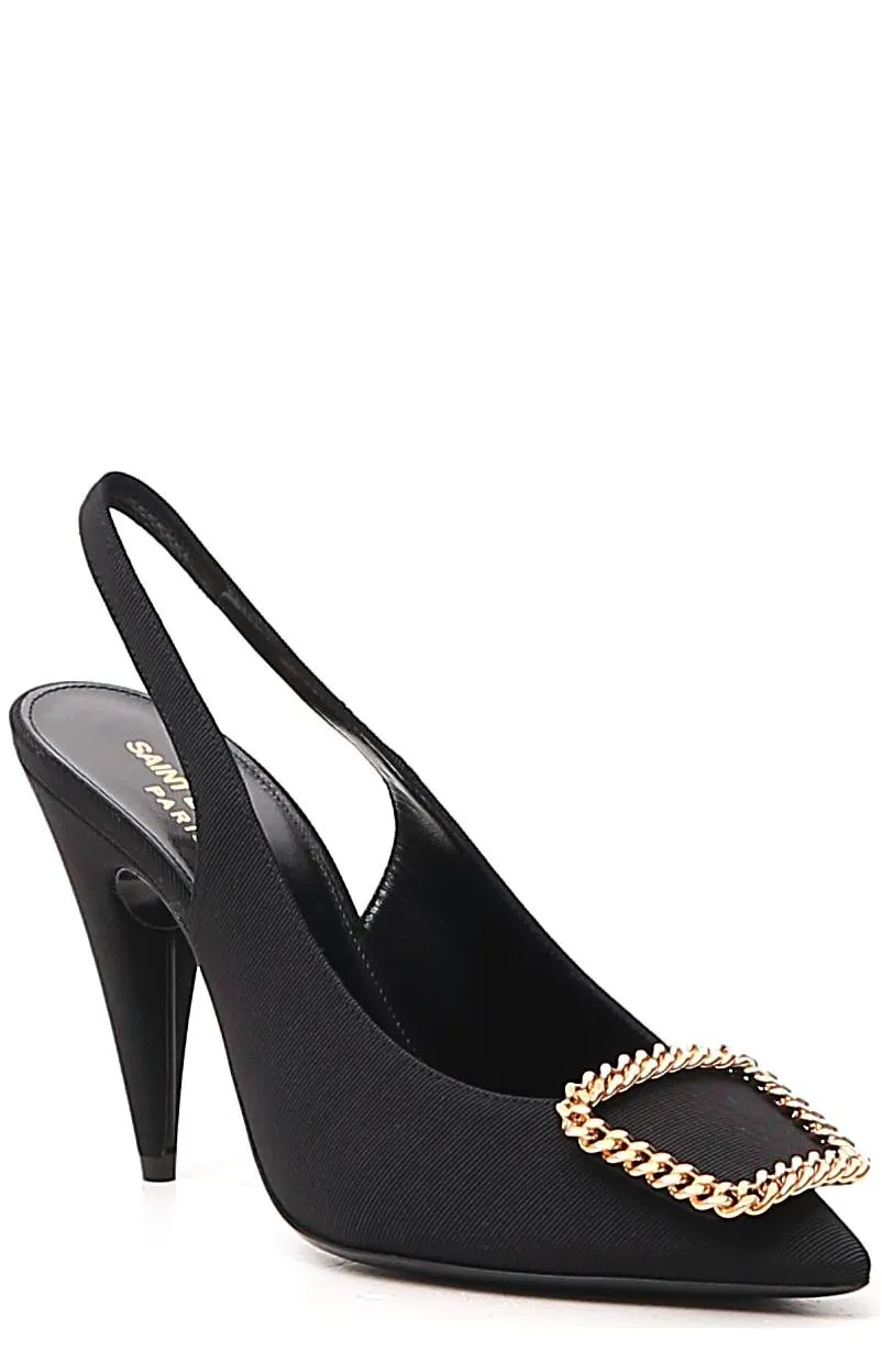 Saint Laurent St Sulpice Slingback Pumps