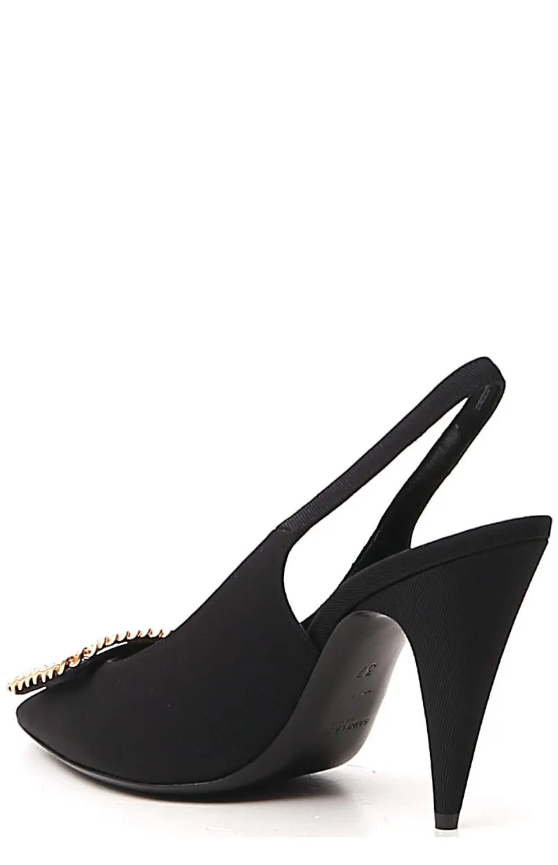 Saint Laurent St Sulpice Slingback Pumps