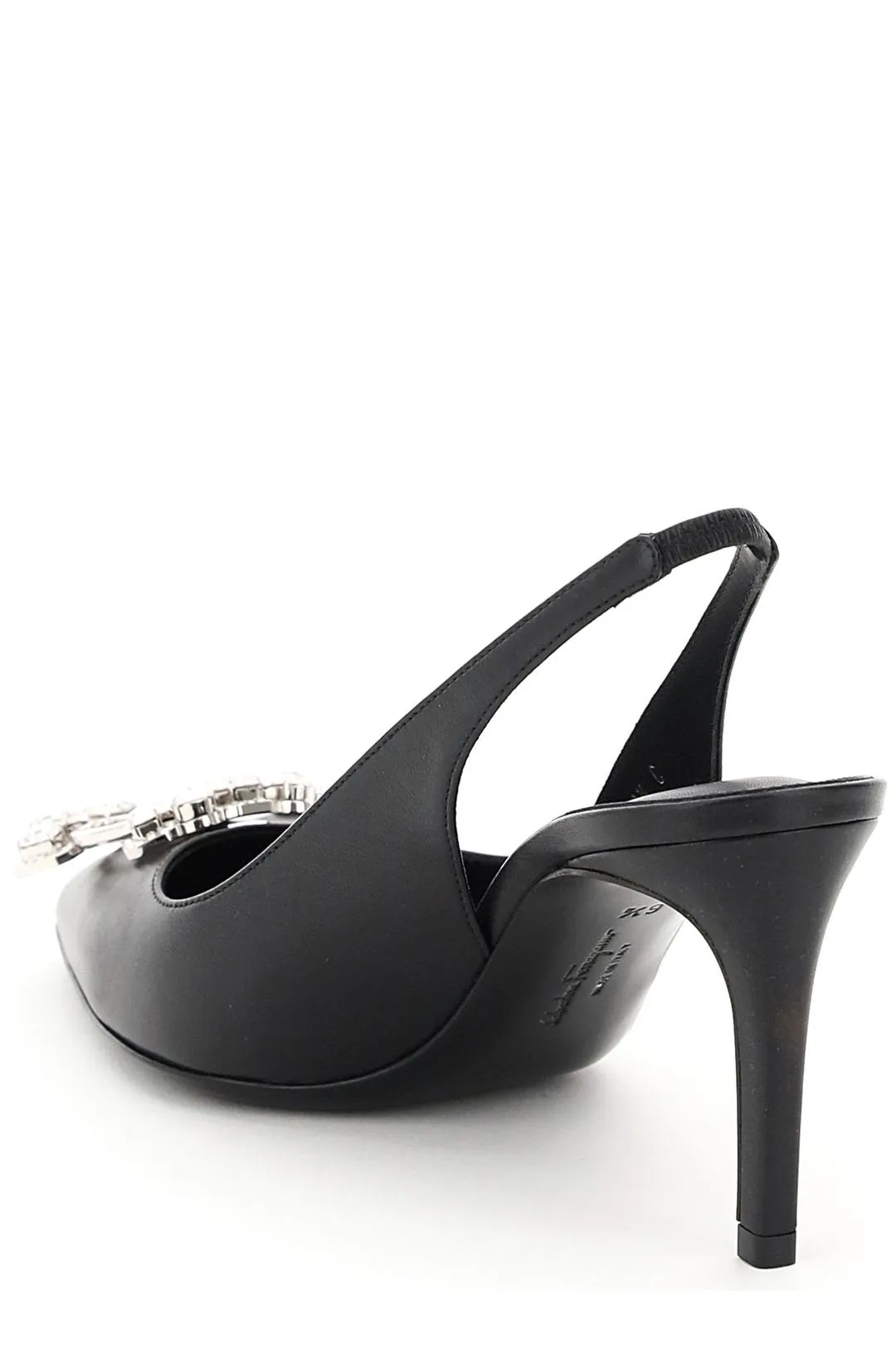 Salvatore Ferragamo Bejewelled Slingback Pumps