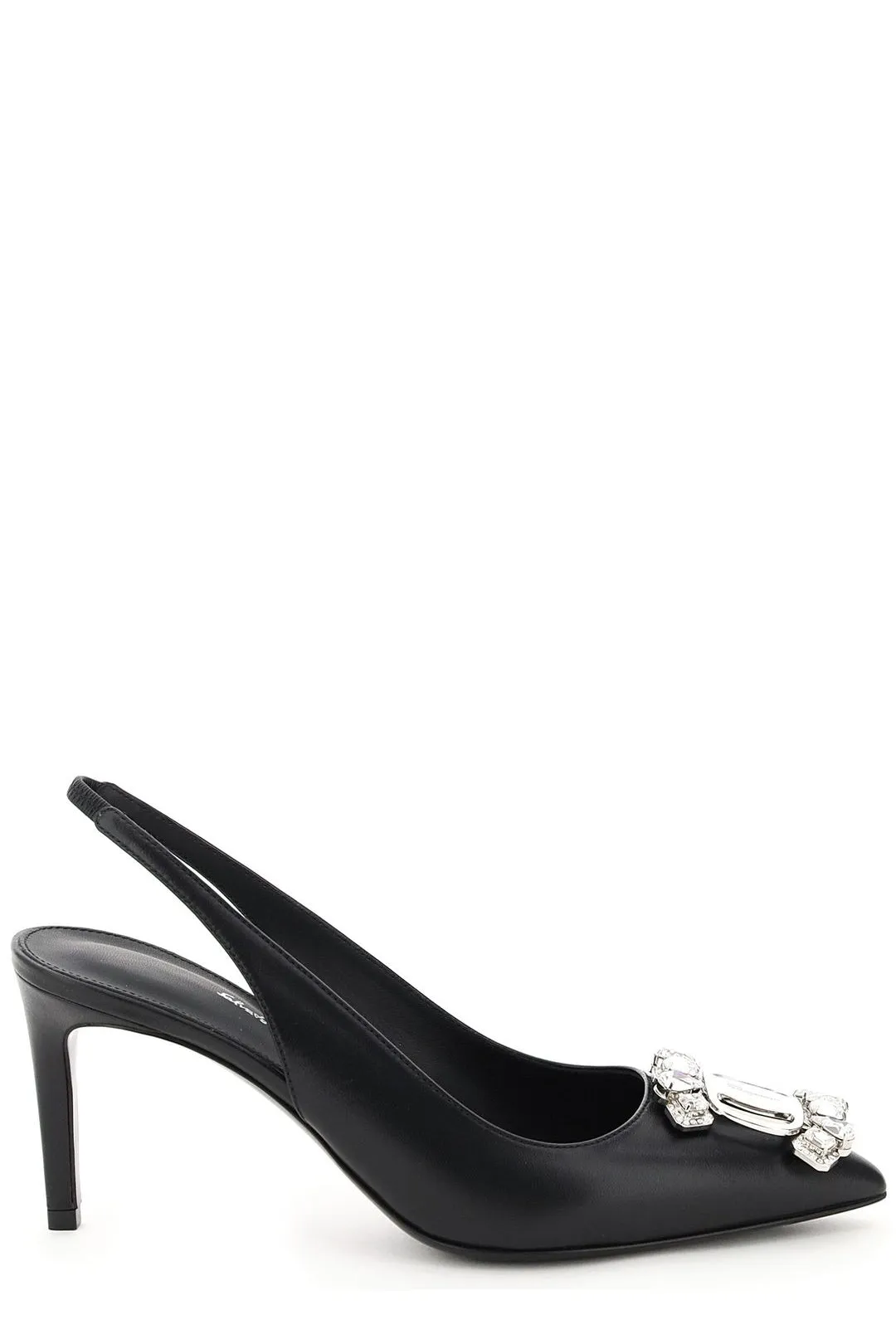 Salvatore Ferragamo Bejewelled Slingback Pumps
