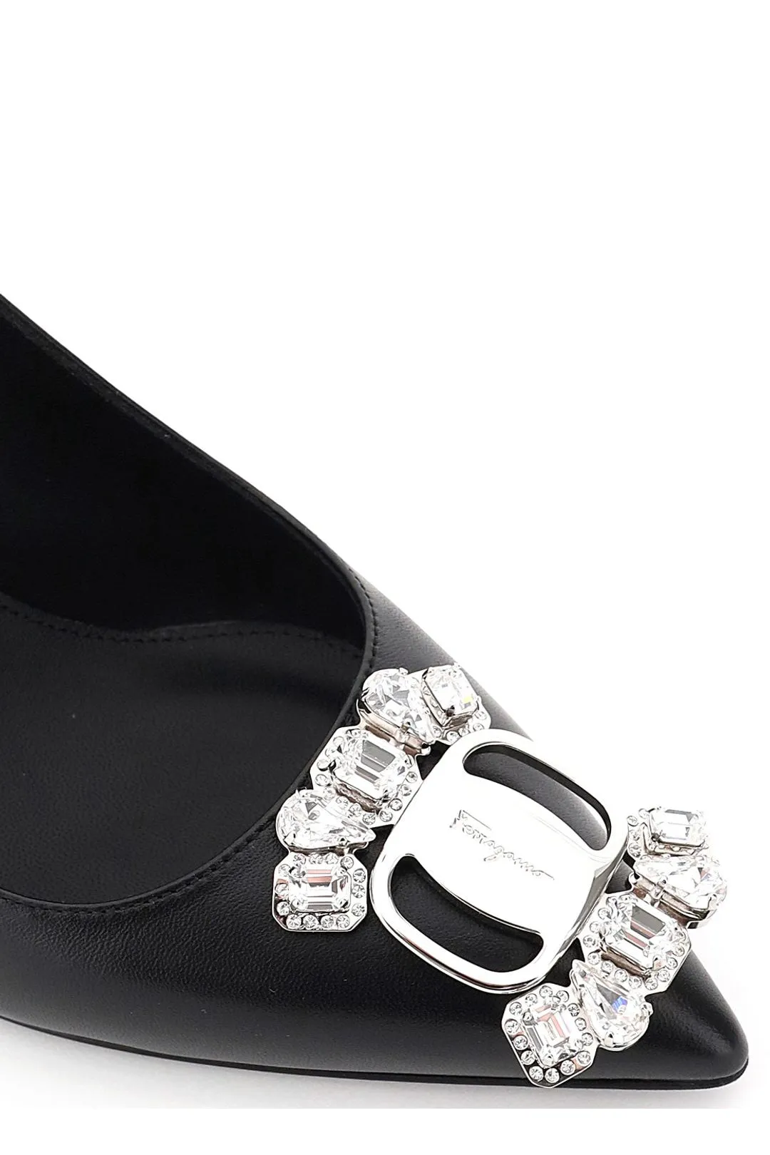 Salvatore Ferragamo Bejewelled Slingback Pumps