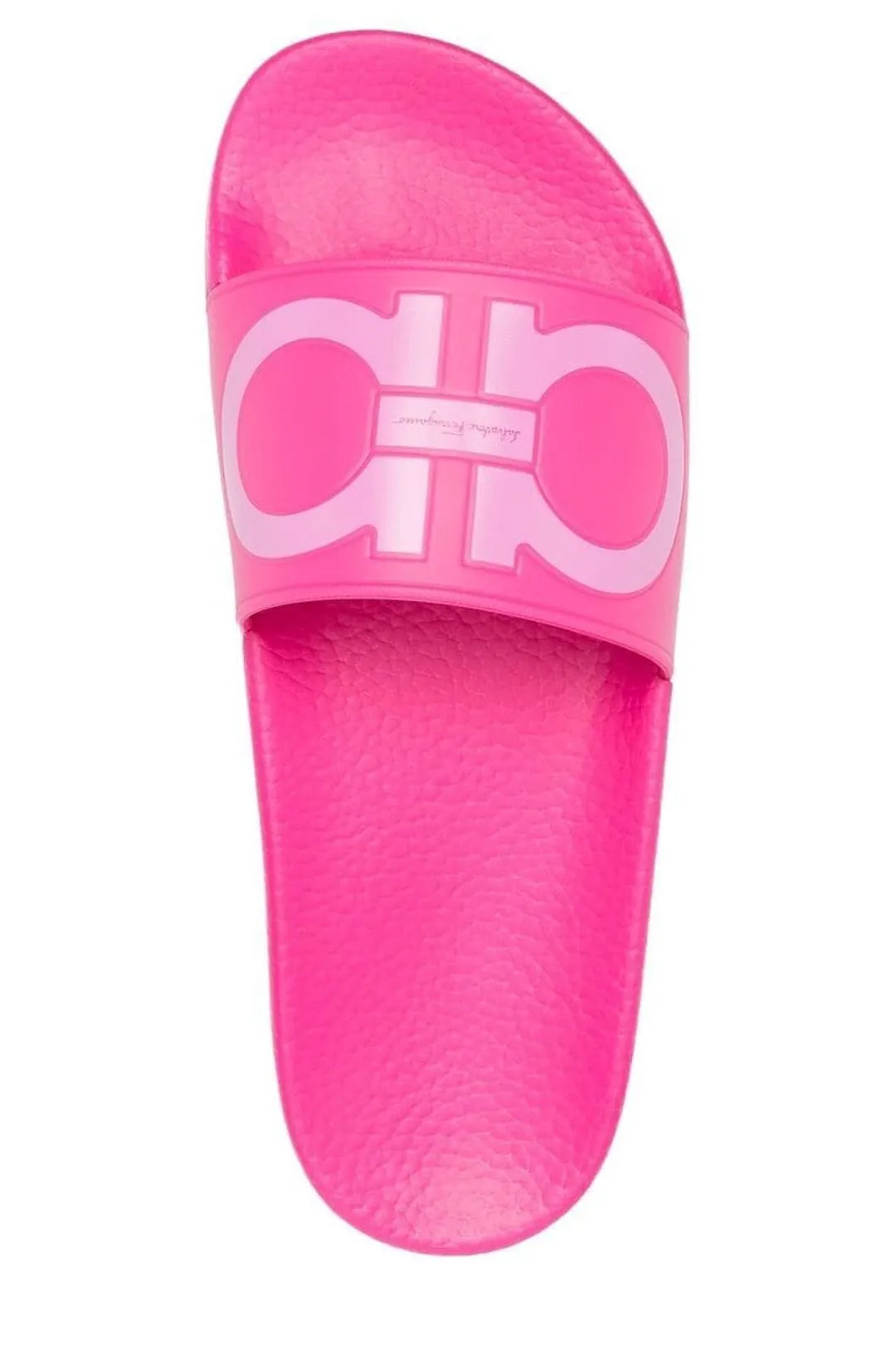 Salvatore Ferragamo Embossed Gancini Slides