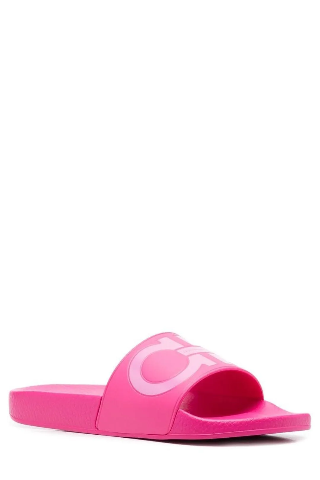 Salvatore Ferragamo Embossed Gancini Slides
