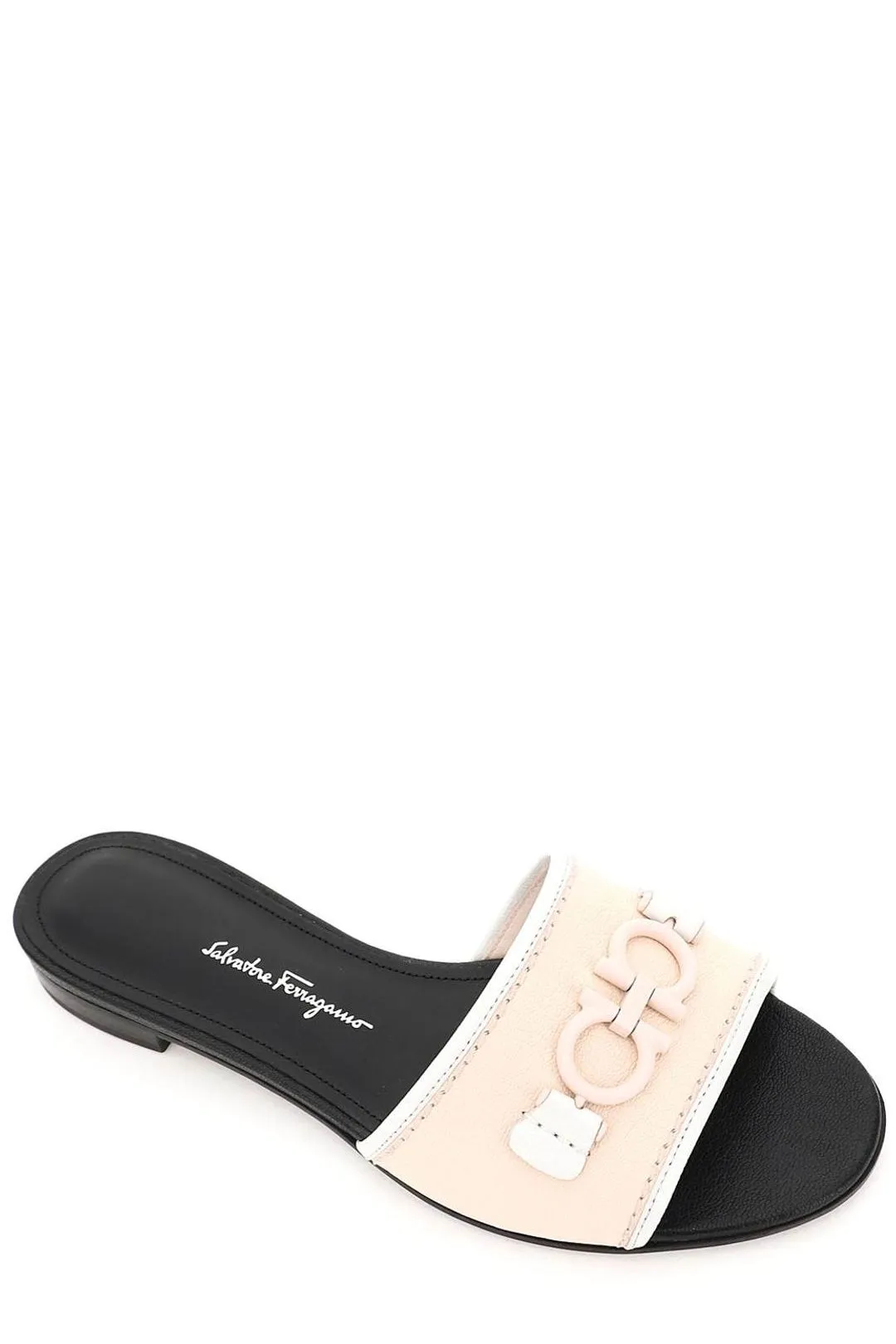 Salvatore Ferragamo Gancini Plaque Slides