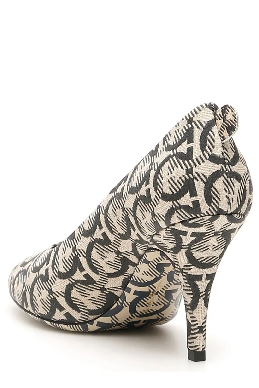 Salvatore Ferragamo Gancini Printed Pumps